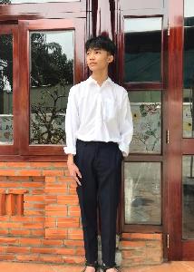 Đồng phục tiểu học hàn quốc trắng xám