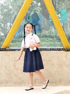 Áo thun đồng phục học sinh màu hồng