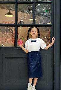 Mẫu đồng phục tiểu học có carvat đẹp