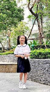 Đồng phục học sinh tiểu học áo khoác vàng