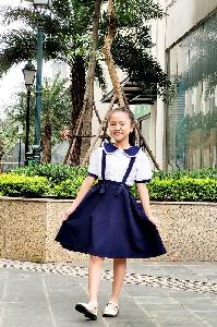 Áo thun đồng phục học sinh tiểu học tphcm màu xanh