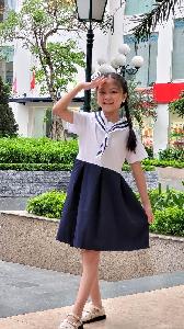 Đồng phục tiểu học hàn quốc xanh lam