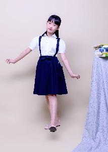 Đồng phục lớp tiểu học cotton sọc hồng