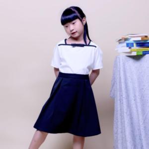 Đầm bé gái đi học cổ hải quân đồng phục học sinh nữ