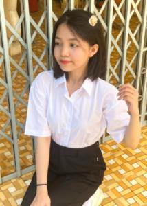 Áo sơ mi bé gái đi học tay rộng đồng phục học sinh nữ