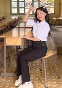 Quần tây đi học cao cấp màu đen đồng phục học sinh nữ