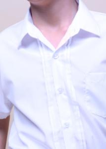 Áo sơ mi bé trai xếp li đồng phục học sinh nam big size