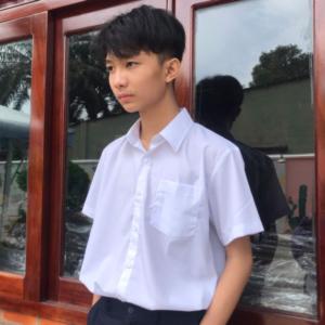 Áo sơ mi bé trai đi học cấp 2, cấp 3 đồng phục học sinh nam