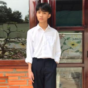 Áo sơ mi tay dài bé trai đi học đồng phục học sinh nam