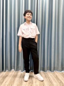 Quần tây bé trai đi học quai rẽ màu đen đồng phục học sinh nam